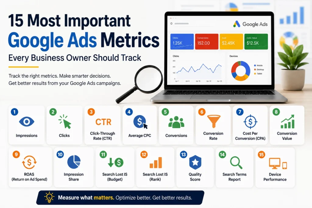 15 Important Google Ads Metrics Every Business Should Track
